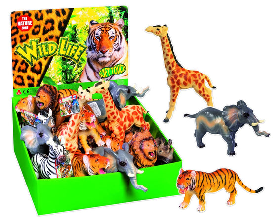 DISPLAY ANIMALI ZOO MORBIDI CM 32 ASS