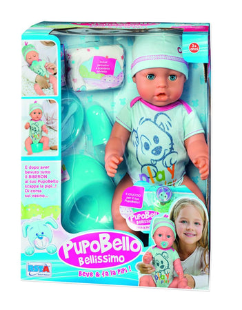 BAMBOLA PUPO BELLO BEVE E FA PIPI