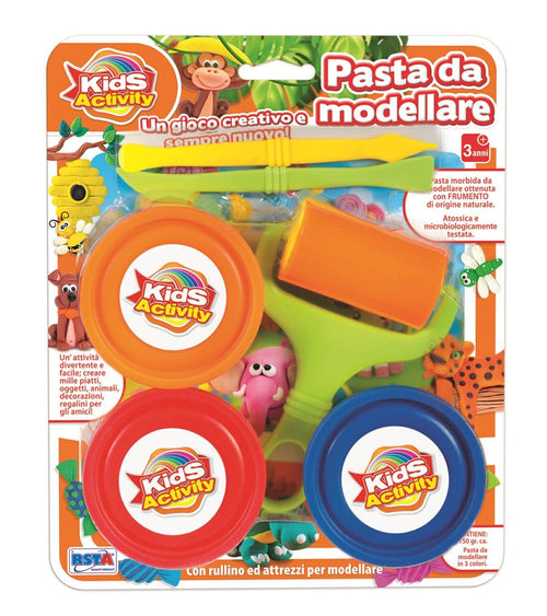 3 BARATTOLI PASTA DA MODELLARE