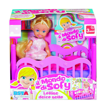 BAMBOLA IL MONDO DI SOFY 12 CM LETTINO
