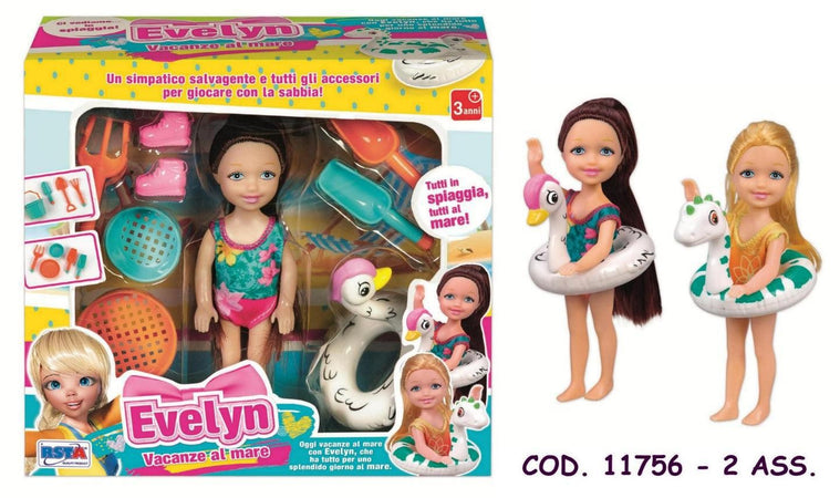 BAMBOLA EVELIN VACANZE AL MARE