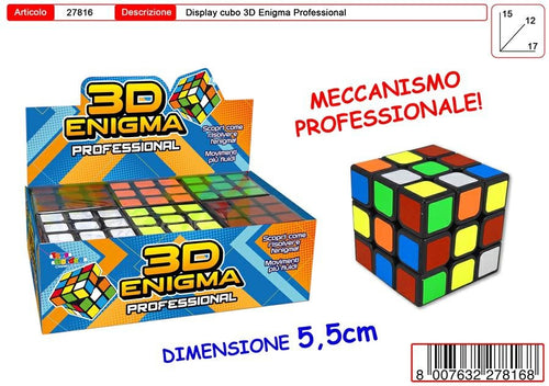 DISPLAY 6 CUBI RUBIK 3D ENIGMA PRO