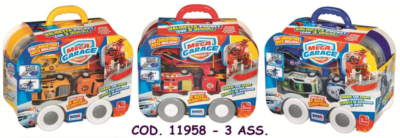 VALIGIA MEGA GARAGE 4 ASS