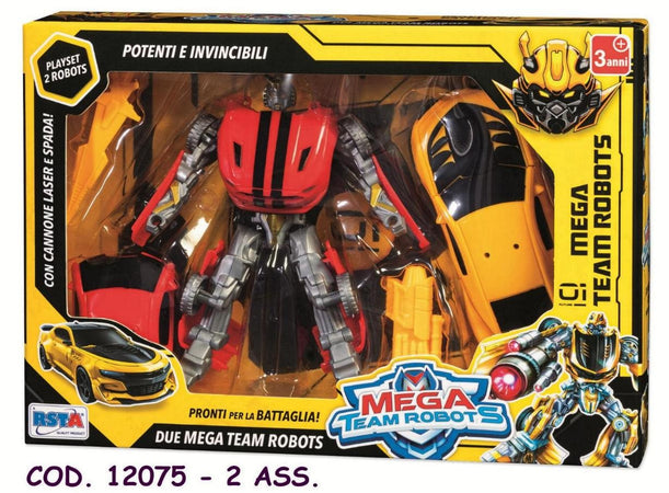 TRASFORMER DUE MEGA TEAM ROBOTS