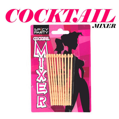 COCKTAIL MIXER ASTINE PISELLO ADDIO AL NUBILATO GADGET PER ADULTI SEXY PARTY 10 PZ