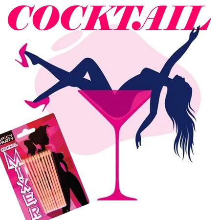COCKTAIL MIXER ASTINE PISELLO ADDIO AL NUBILATO GADGET PER ADULTI SEXY PARTY 10 PZ