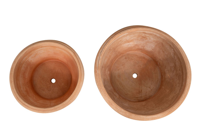 Biscottini Biscottini Set 2 Vasi Terracotta Galestro Antigelivo Artigianali D50/40 H23/19