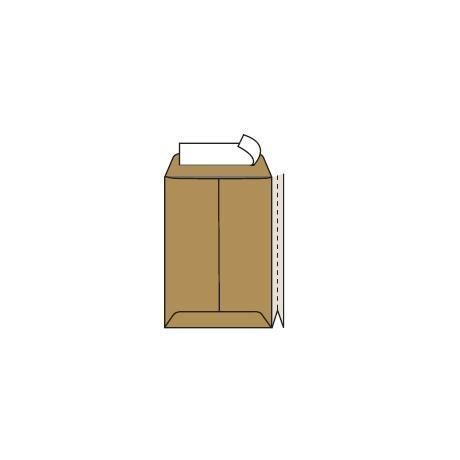 Buste a sacco con soffietto pigna envelopes multi strip extra 30+4 x 40 cm avana conf. 250 pezzi - 0208888 - 020888840