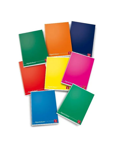 Pacco di quaderni A5 1 rigo vari colori 10 pezzi Pigna Colours