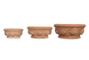 Biscottini Biscottini Set 3 Vasi Terracotta Galestro Antigeliva Fatti a Mano Made Italy