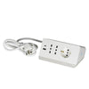 Multipresa da scrivania con 2 prese 2p+t bipasso, una presa tedesca p30 e 2 prese usb bticino bianco - s3711dbu - 124959
