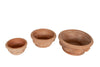 Biscottini Biscottini Set 3 Vasi Terracotta Galestro Antigeliva Fatti a Mano Made Italy