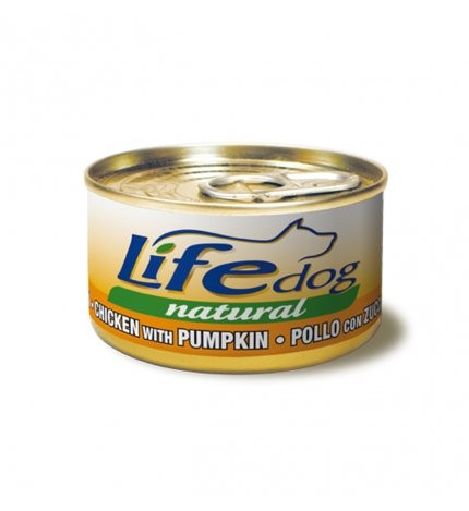 Life Pet Care Dog Natural Scatoletta Pollo e Zucca per Cani 90gr