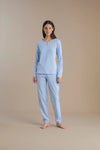 Pigiama donna manica lunga 100% cotone - Noi di notte 9006