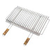 Griglia barbecue ompagrill b26740 biologica con recupero grassi cromo
