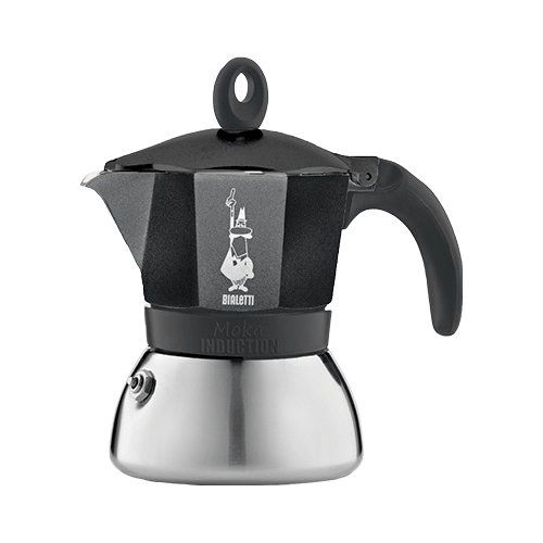 Caffettiera bialetti 006936 moka induction cromo e nero