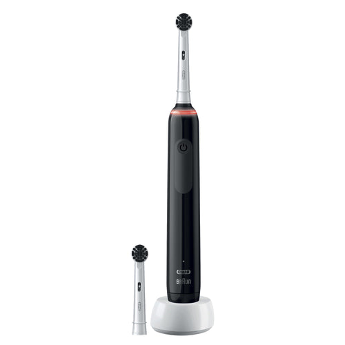 Oral-b pro spazzolino elettrico ricaricabile 3 3000 nero, 2 testine, 1 spazzolino - OB PW PRO3 2REF