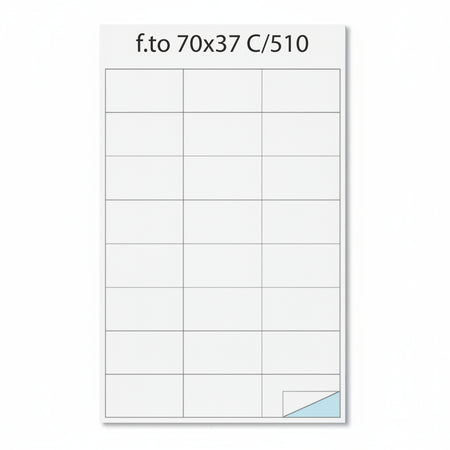 Cf50 fogli etichette a4 70x37 12 mm - X220LWMC510