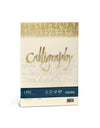 Carta Calligraphy Lino cartoncino goffrato naturale 50 fogli