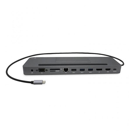 i-tec Metal USB-C Ergonomic 4K 3x Display Docking Station + Power Delivery 85 W (USB-C 4K Triple Display Dockin)
