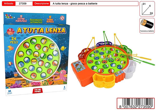 24 PESCA PESCI BATTERIA