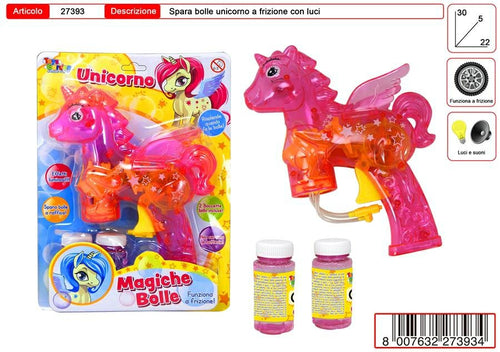 PISTOLA BOLLE SAPONE UNICORNO 2 ASS