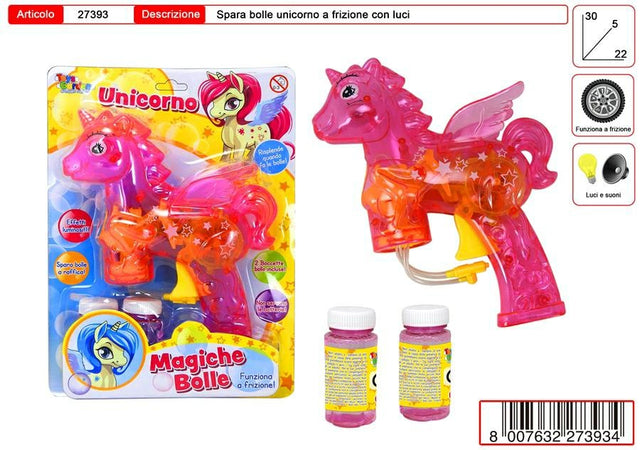 PISTOLA BOLLE SAPONE UNICORNO 2 ASS