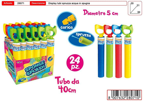 TUBO ACQUA SPUGNA CON MANICO CM.40