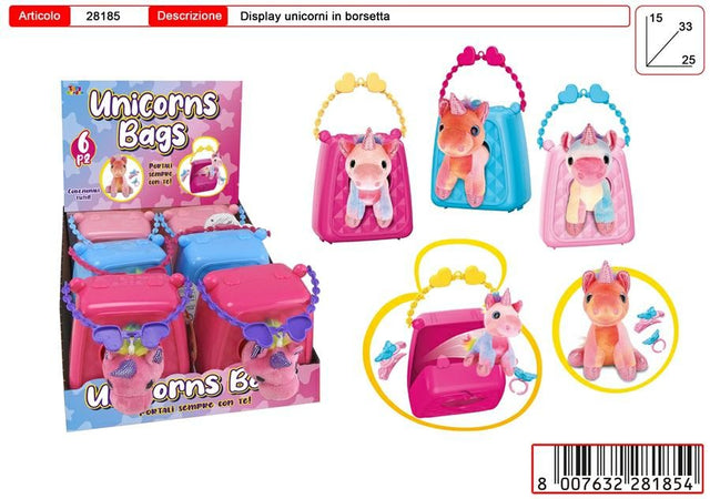 BORSA UNICORNO PELUCHE