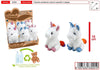 PELUCHE UNICORNI CM.16