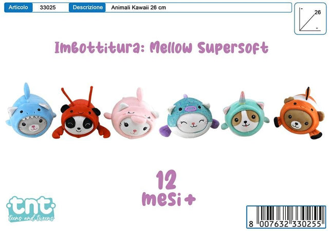 PELUCHE TNT OCEAND FRIENDS 6 ASS