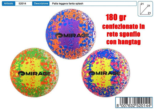 PALLONE PLASTICA SKIZZATO CM. 23 CM