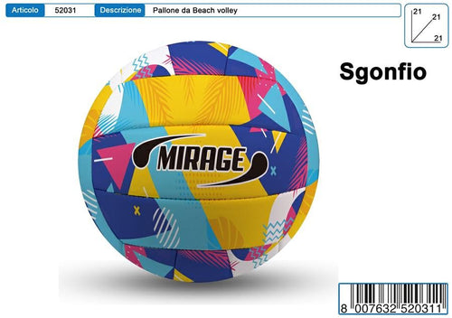 PALLONE CUOIO VOLLEY MIRAGE MULTICOLOR