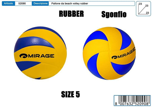 PALLONE GOMMATO MIRAGE GIALLO BLU