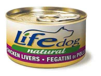 Life Pet Care Dog Natural Scatoletta Fegatini di Pollo per Cani 90gr