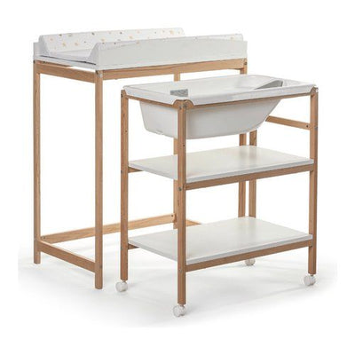 Bagnetto fasciatoio okbaby 933 woody doppia funzione naturale