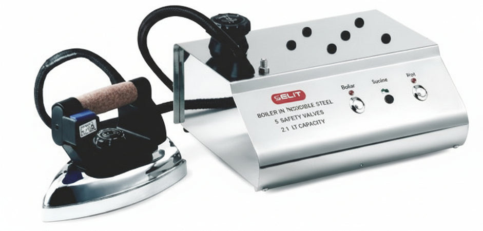 Lelit ps25 ferro da stiro a caldaia 800 w 2,5 l acciaio inossidabile nero, acciaio inossidabile