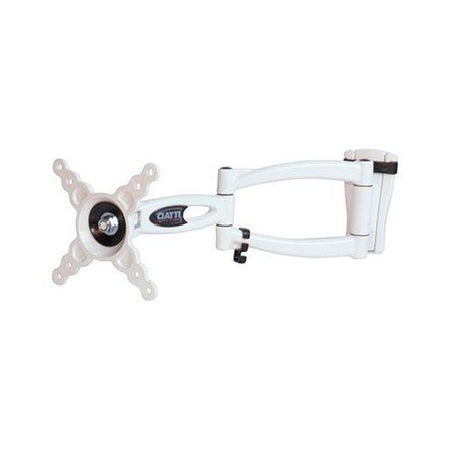 Supporto monitor parete in alluminio bianco eltris100 bianco
