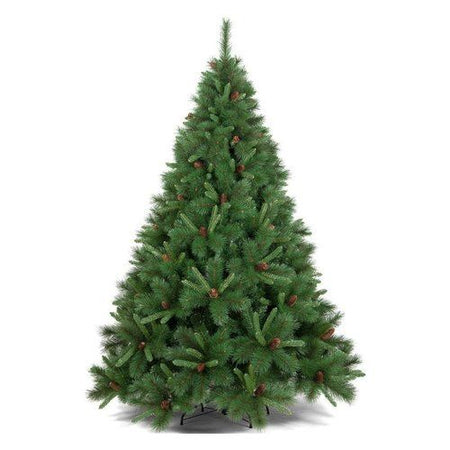 Albero di natale d. 1,39 x h. 2,1 m con pigne tarvisio verde - 8009534012260