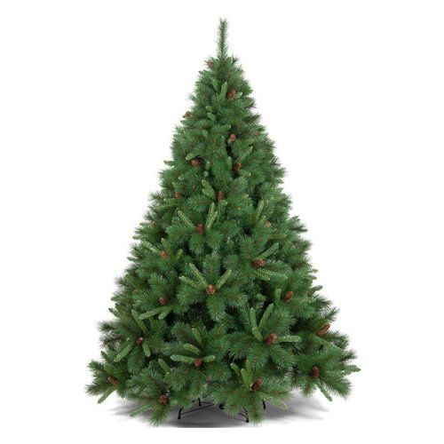 Albero di natale d. 1,39 x h. 2,1 m con pigne tarvisio verde - 8009534012260