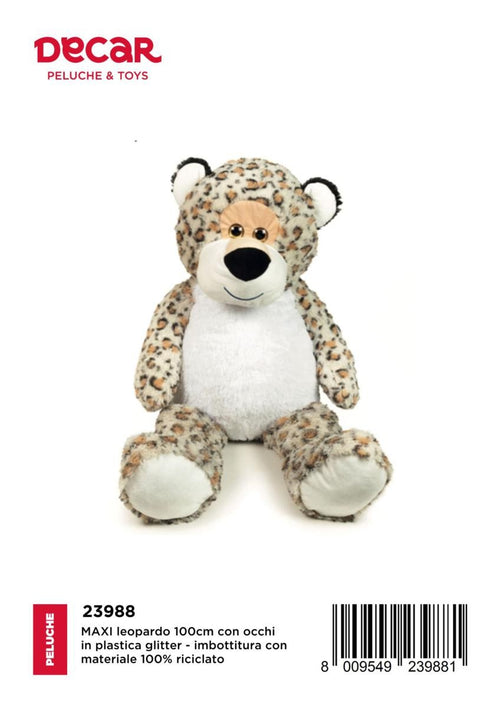 PELUCHE LEOPARDO BICOLOR CM. 100