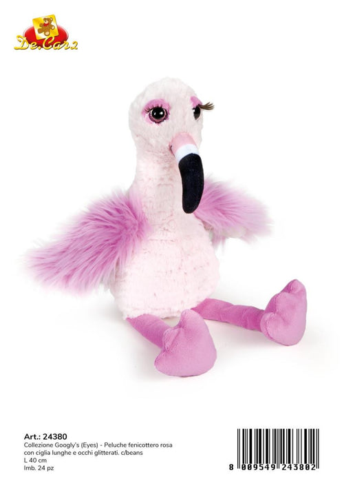 PELUCHE FENICOTTERO CM.35