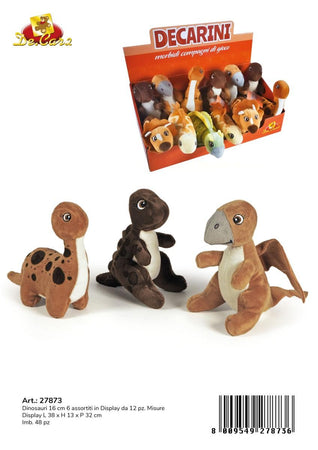 DISPLAY DINOSAURI 16 CM 6 ASS