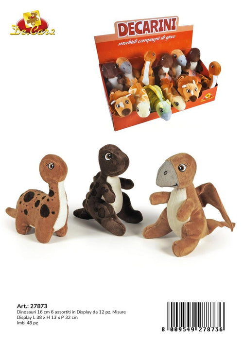 DISPLAY DINOSAURI 16 CM 6 ASS