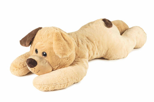 PELUCHE CANE STESO BEIGE CM.100