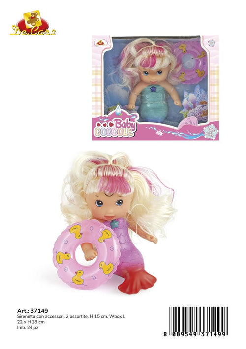 BAMBOLA SIRENA BABY COCCOLE