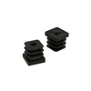 PUNTALI INTERNI ALETTATI QUADRI NERO 25X25 MM, M.10 4 PEZZI