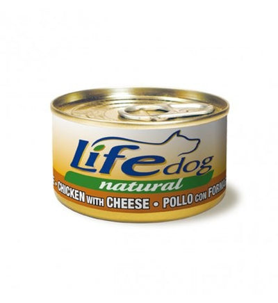 Life Pet Care Dog Natural Scatoletta Pollo e Formaggio per Cani 90gr
