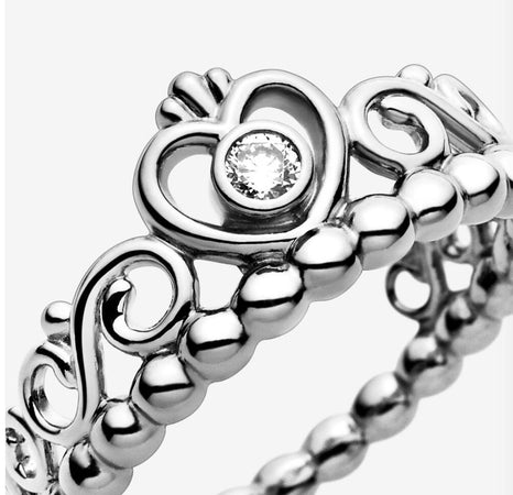 Pandora anello corona tiara principessa