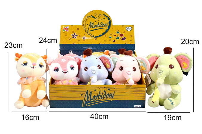 Animali Peluche 6 Assortimenti 25cm